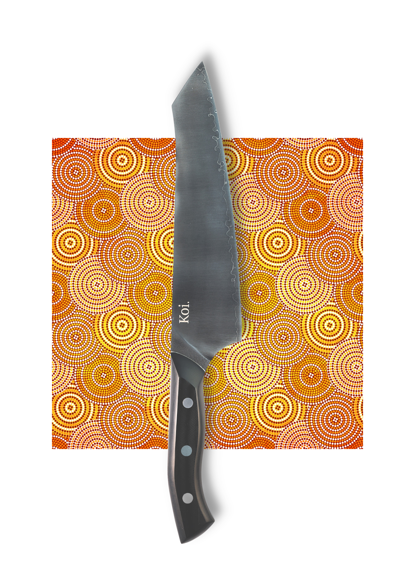 Patina Utility Knife | The &quot;Dingo&quot; Knife | G10 Handle - Koi Knives