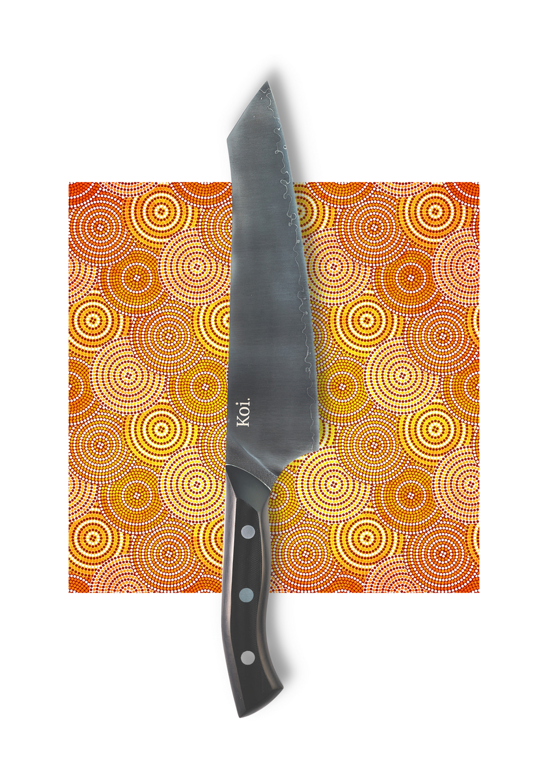 Patina Utility Knife | The "Dingo" Knife | G10 Handle - Koi Knives