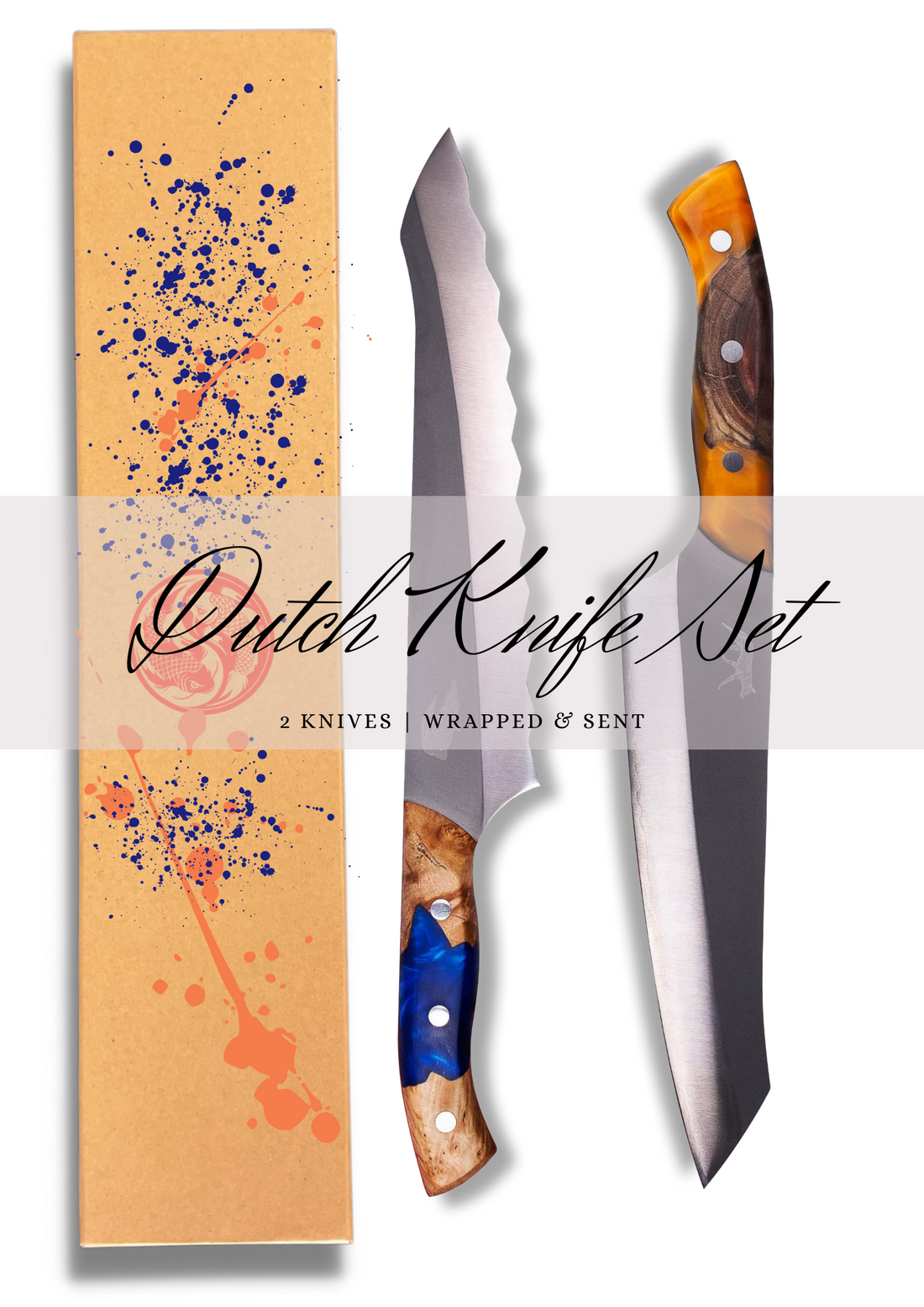 Dutch Knife Gift/Set - Koi Knives