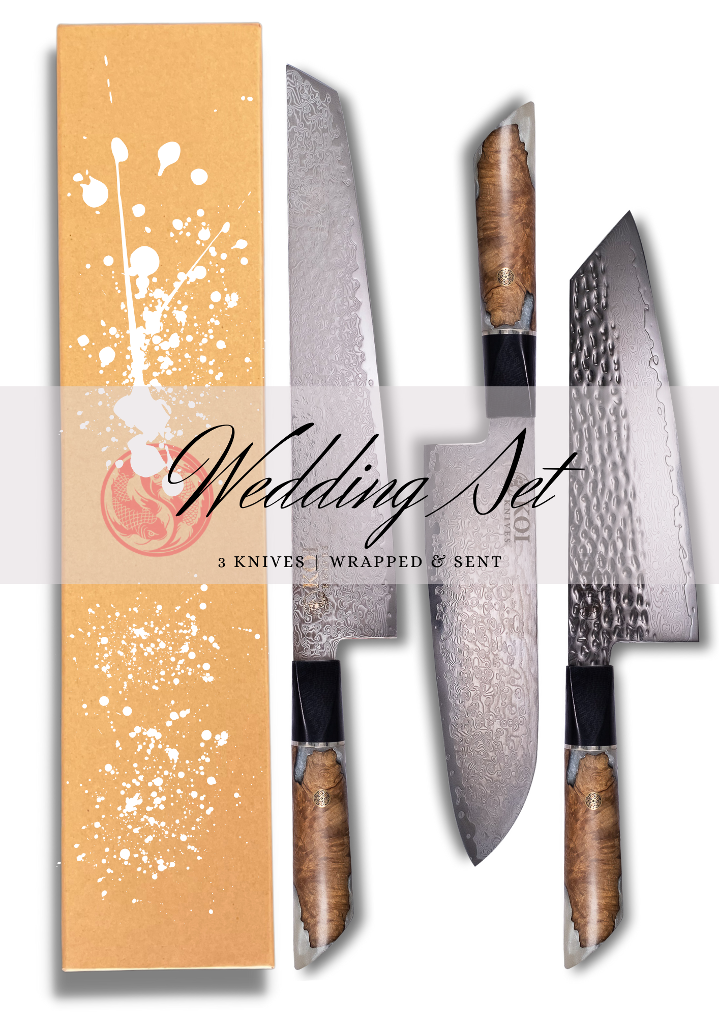 Wedding Gift/Set - Koi Knives