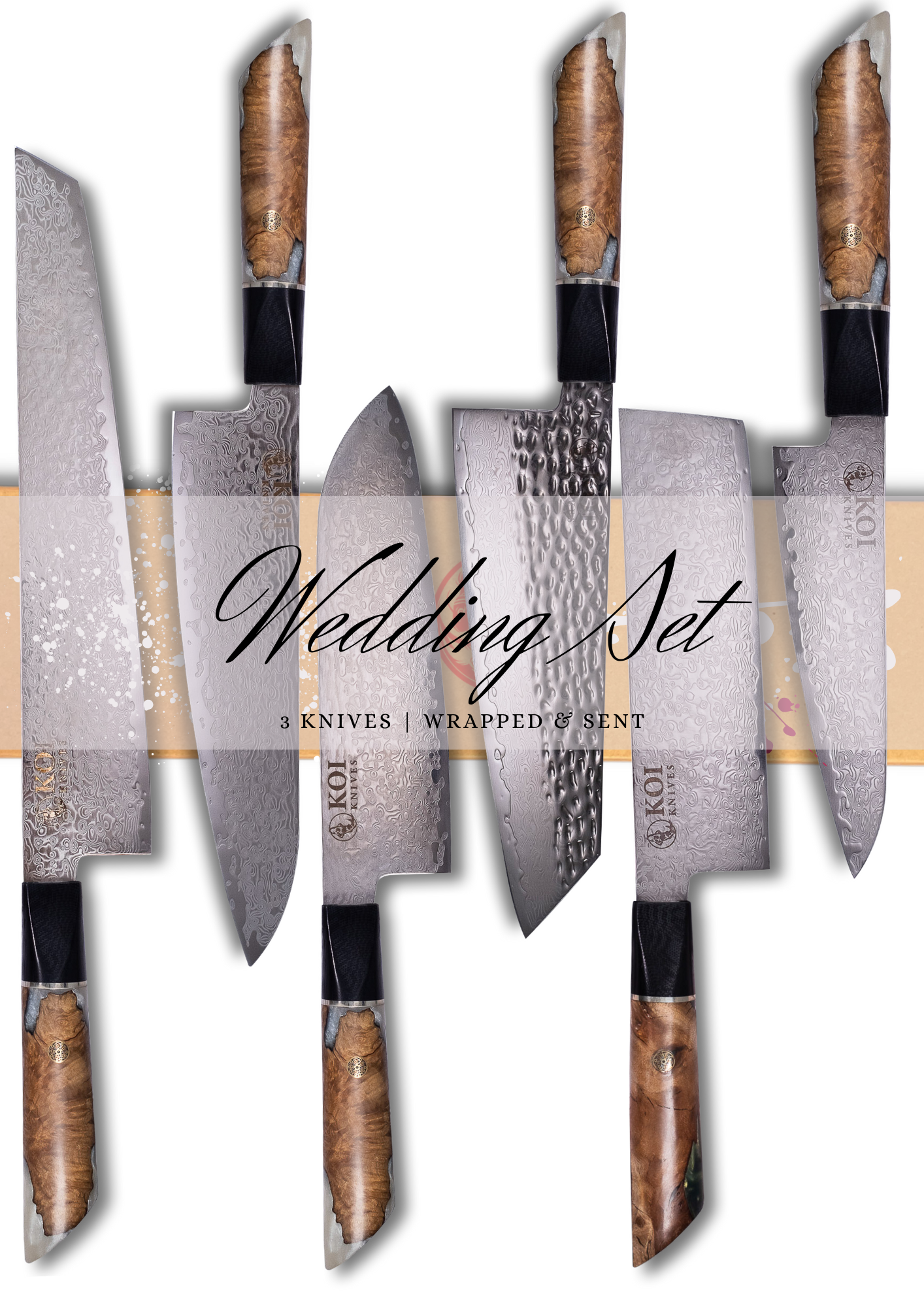 Wedding Gift/Set - Koi Knives