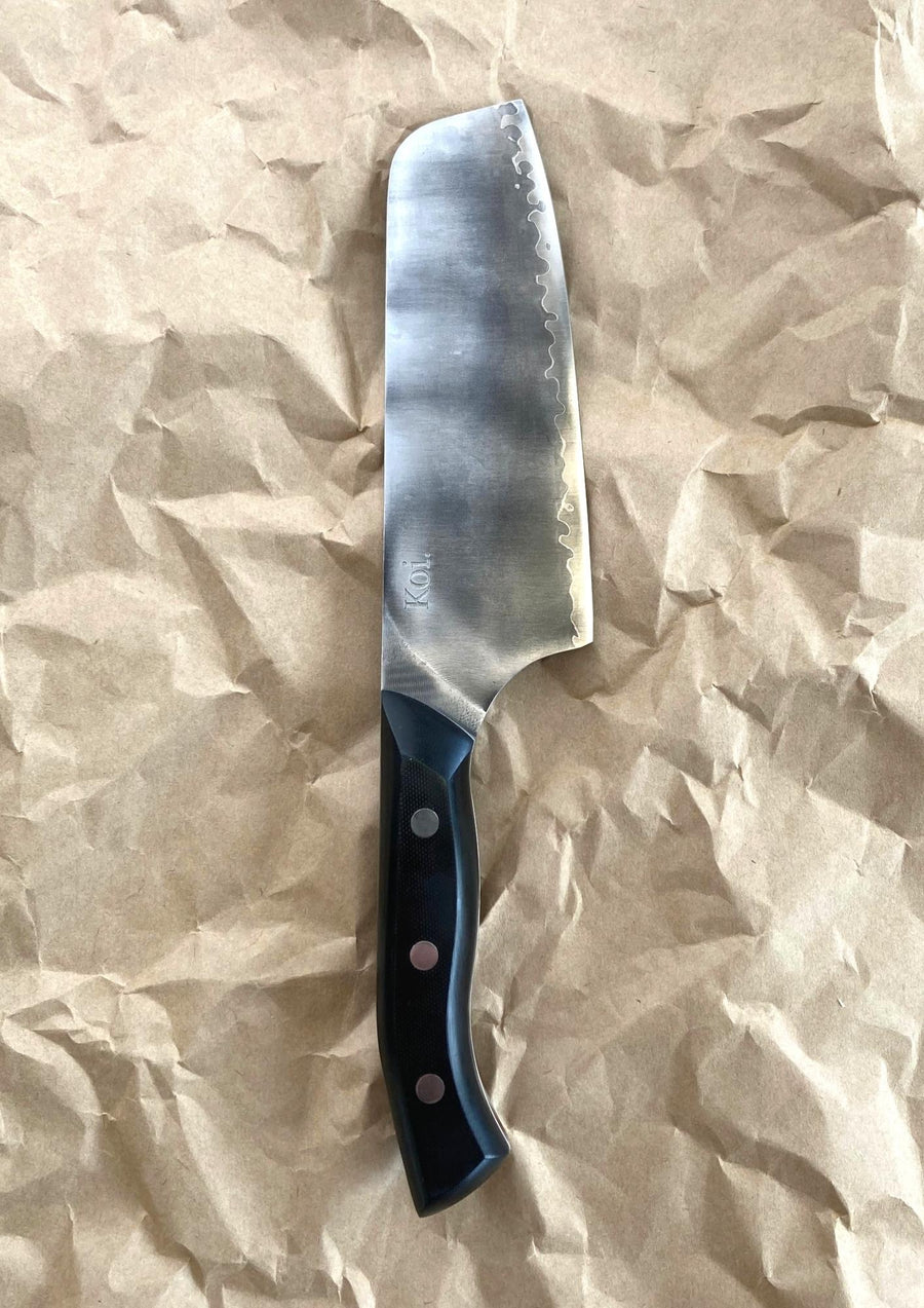 Industrial Nakiri Knife | The "Platypus" Knife | G10 Handle - Koi Knives