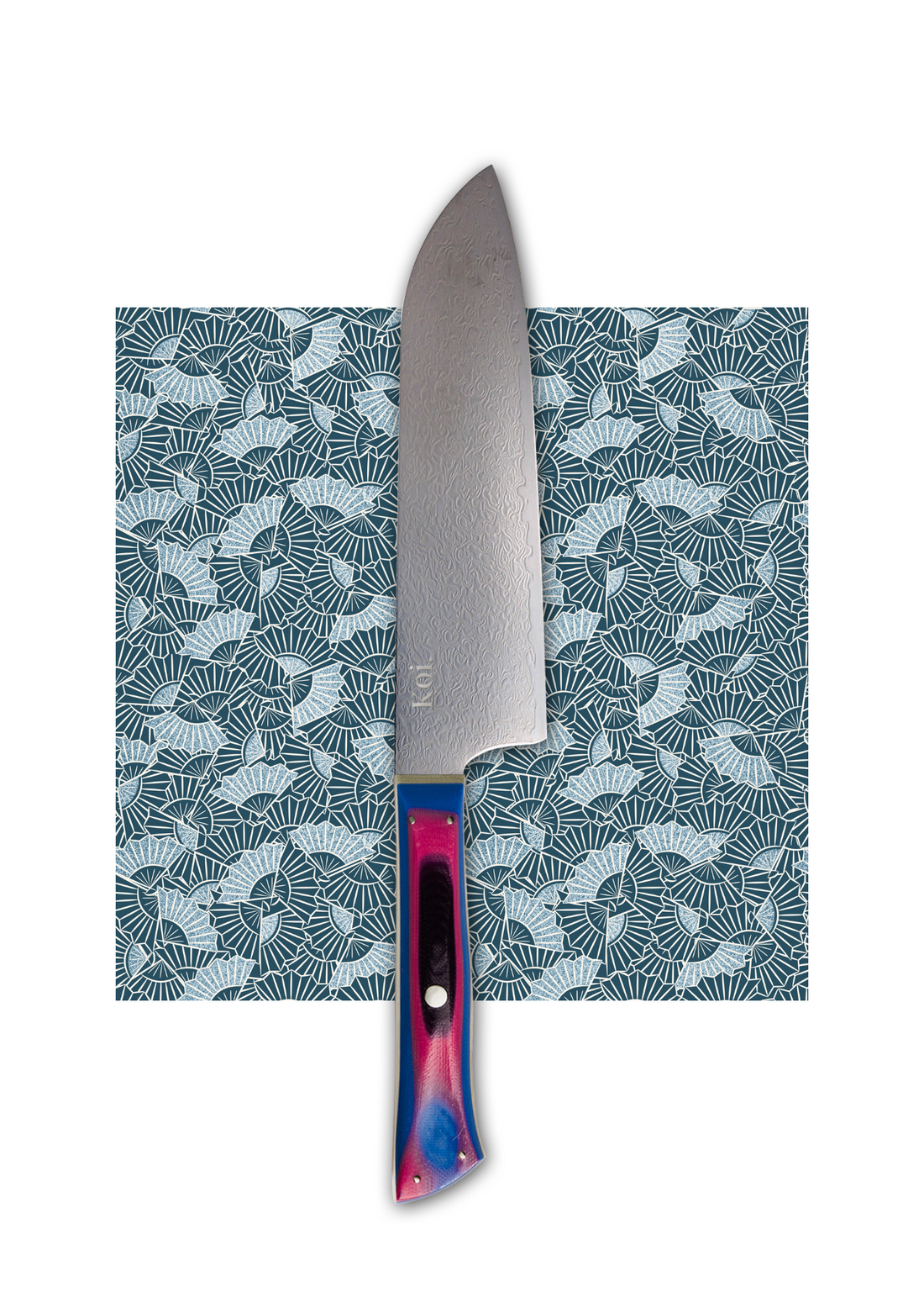 Santoku Multi-Purpose Knife | "Three Virtues" | Rainbow Collection - Koi Knives