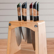 6 Knife Standing Bench Rack - Koi Knives