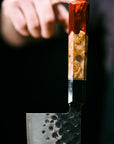 K Tip Chopper Knife - Red Handle - Koi Knives