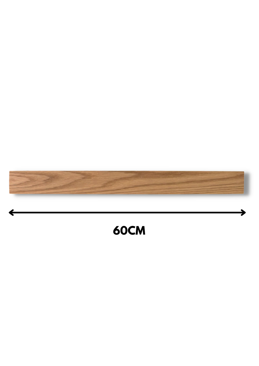 Magnetic Knife Rack - 60cm Oak Wood - Koi Knives