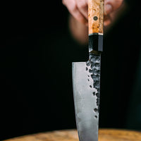 K-Tip Utility Knife - Misty White Handle - Koi Knives